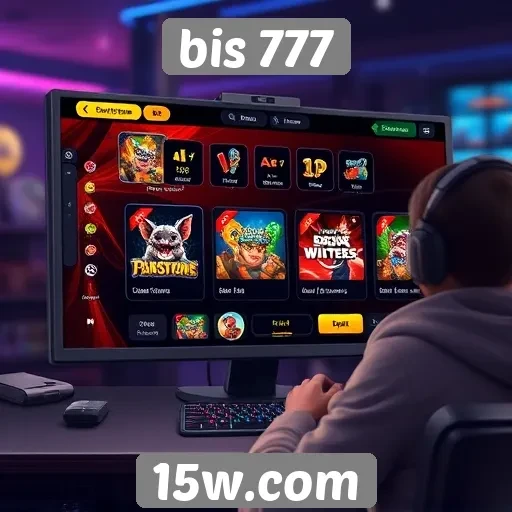 Análise da interface do site de jogos bis 777